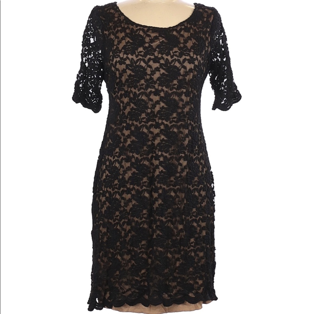 Connected Apparel Black Cocktail Dress